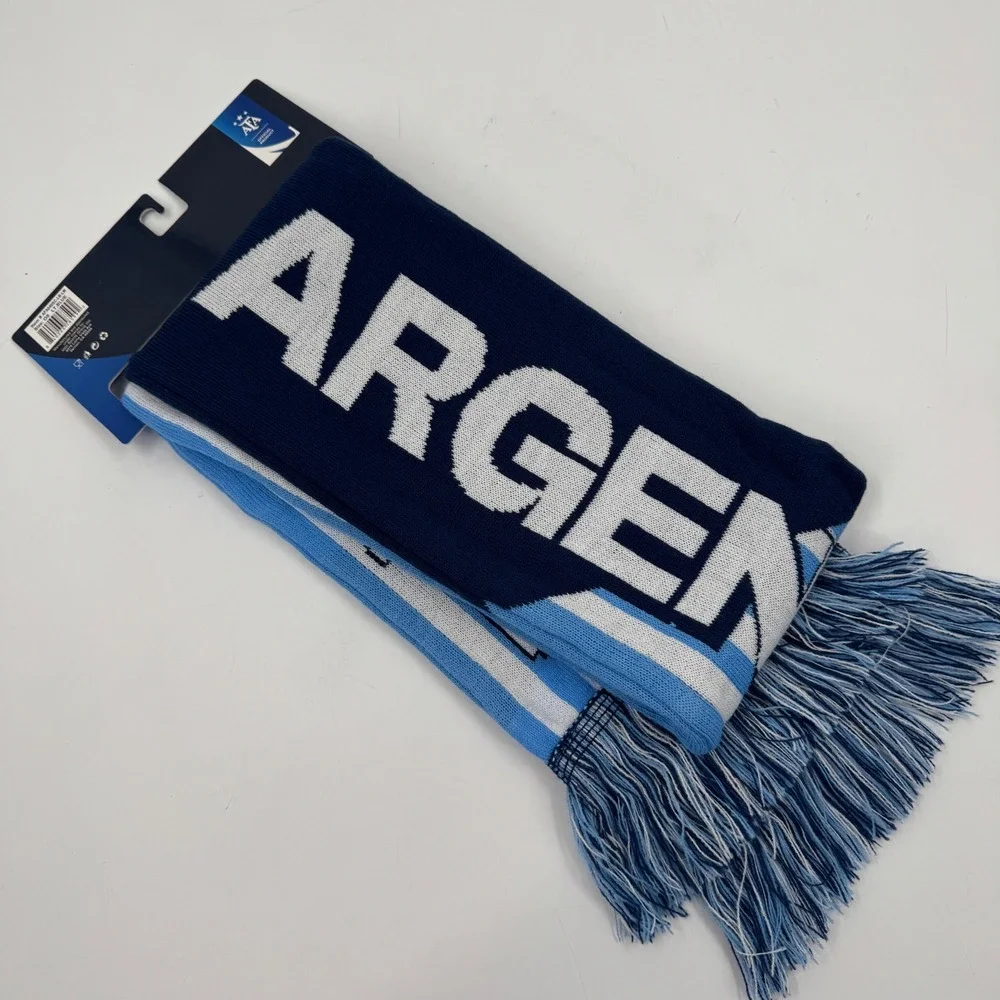 AFA Argentina Scarf Light Blue White Striped Messi 10 Fan AFA040SC-LB-LM